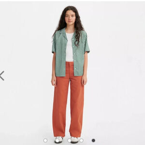 Levi's BAGGY TROUSERS Color: Baked Clay -  Brownish Orange size 29 Casual Chic